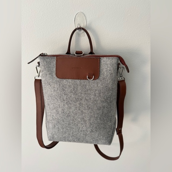 GRAF LANTZ Handbags - GRAF LANTZ MINI BEDFORD Merino Wool BACKPACK, Sienna leather